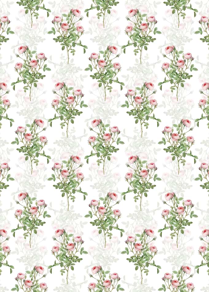 Burgundian Rose Pattern