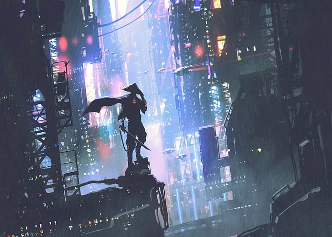 Futuristic ninja
