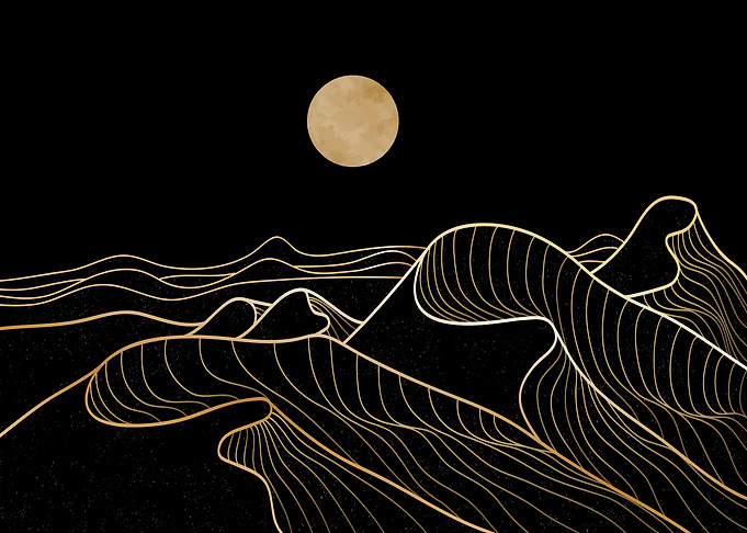 Mountain Line Art