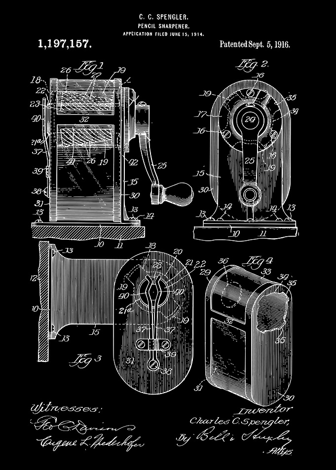 Pencil Sharpener Patent