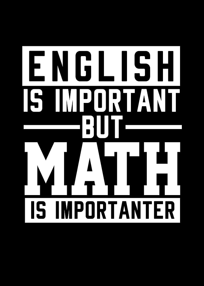 English Is Important Math
