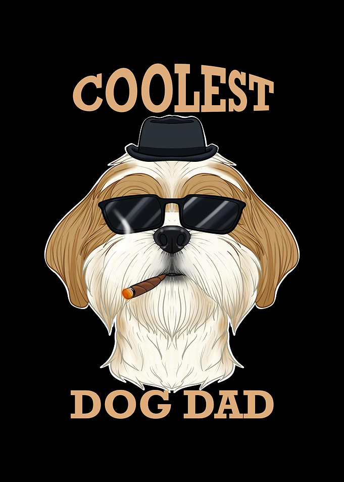Coolest Dog Dad I Shih Tzu