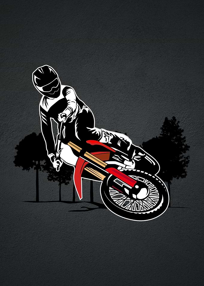 motocross illustration
