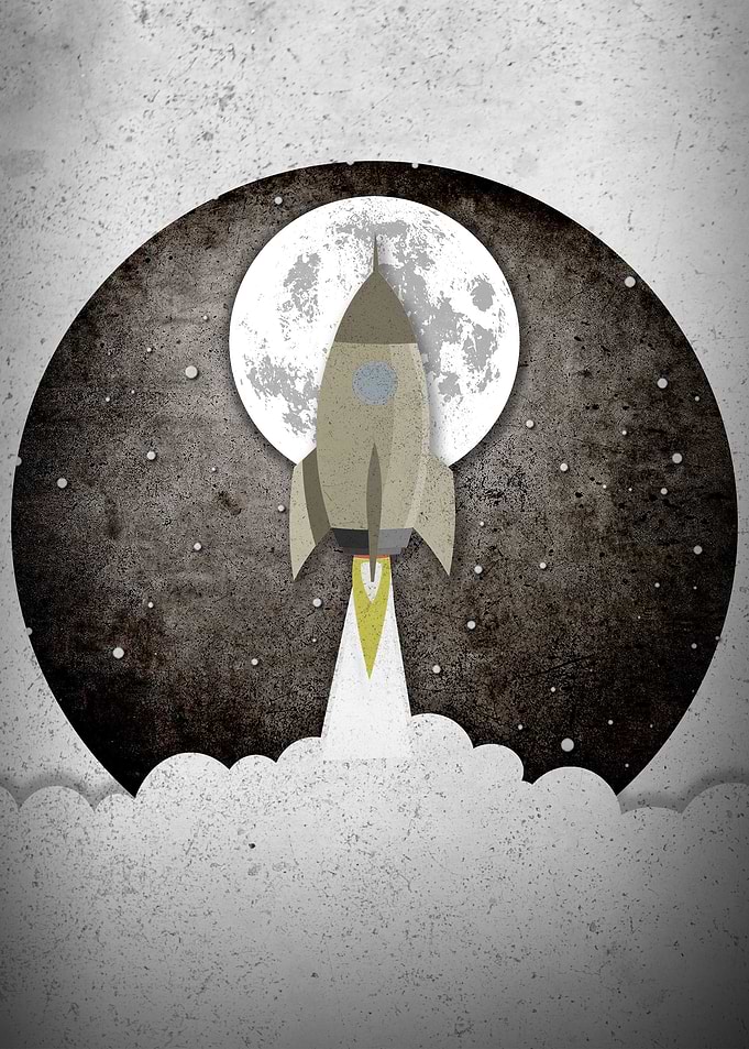 Round old Style rocket