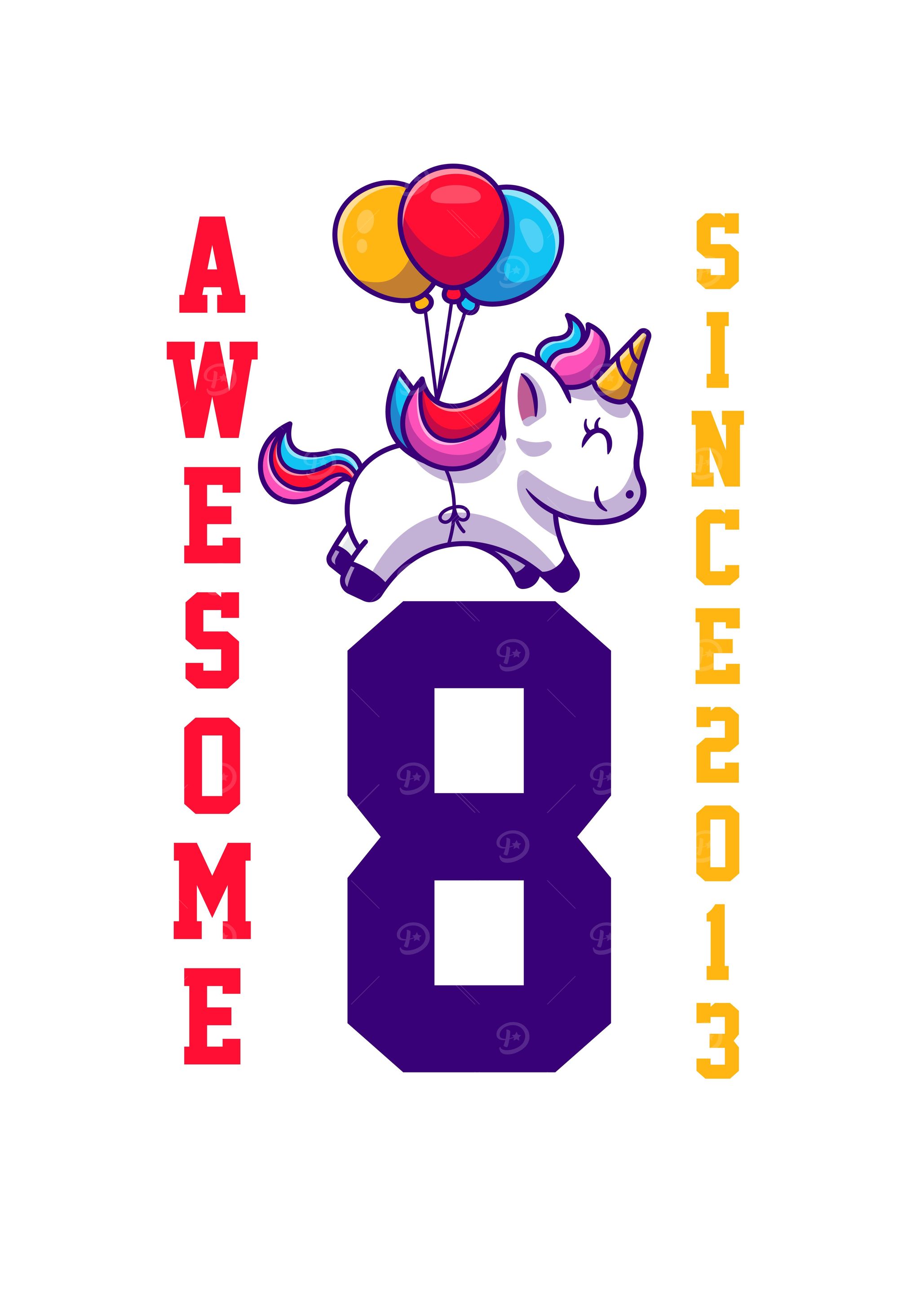 Awesome Since 2013 Unicorn
