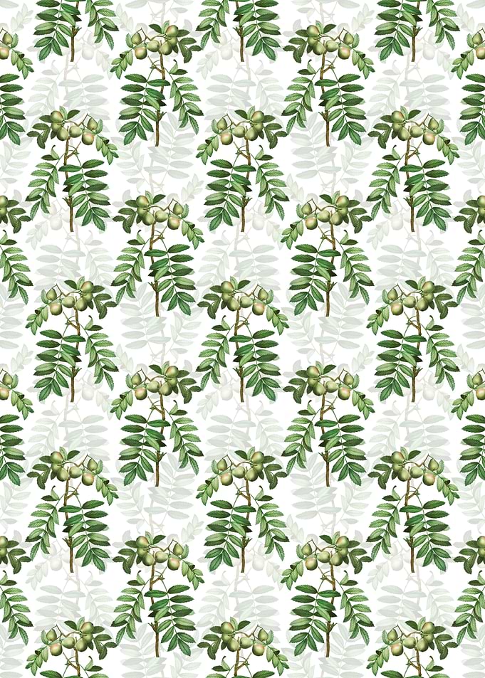 White Service Tree Pattern