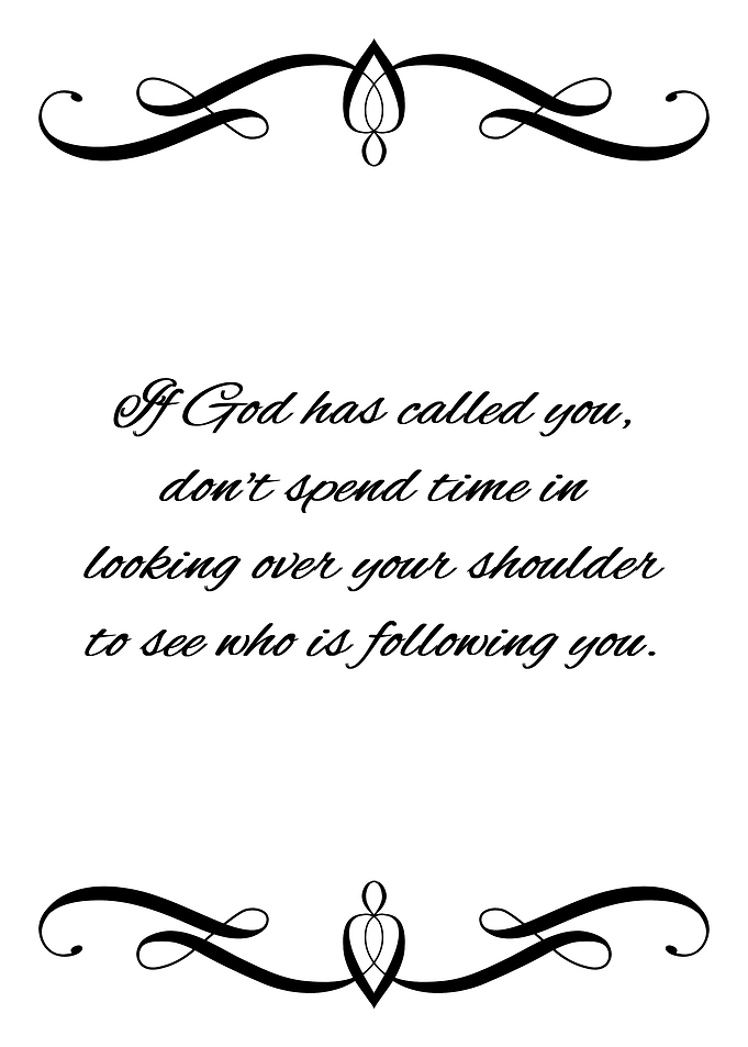 Just Follow God