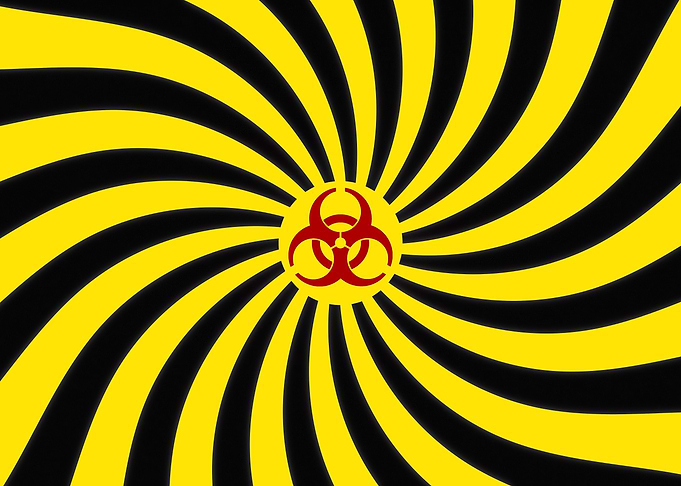 Hypnotic spiral biohazard