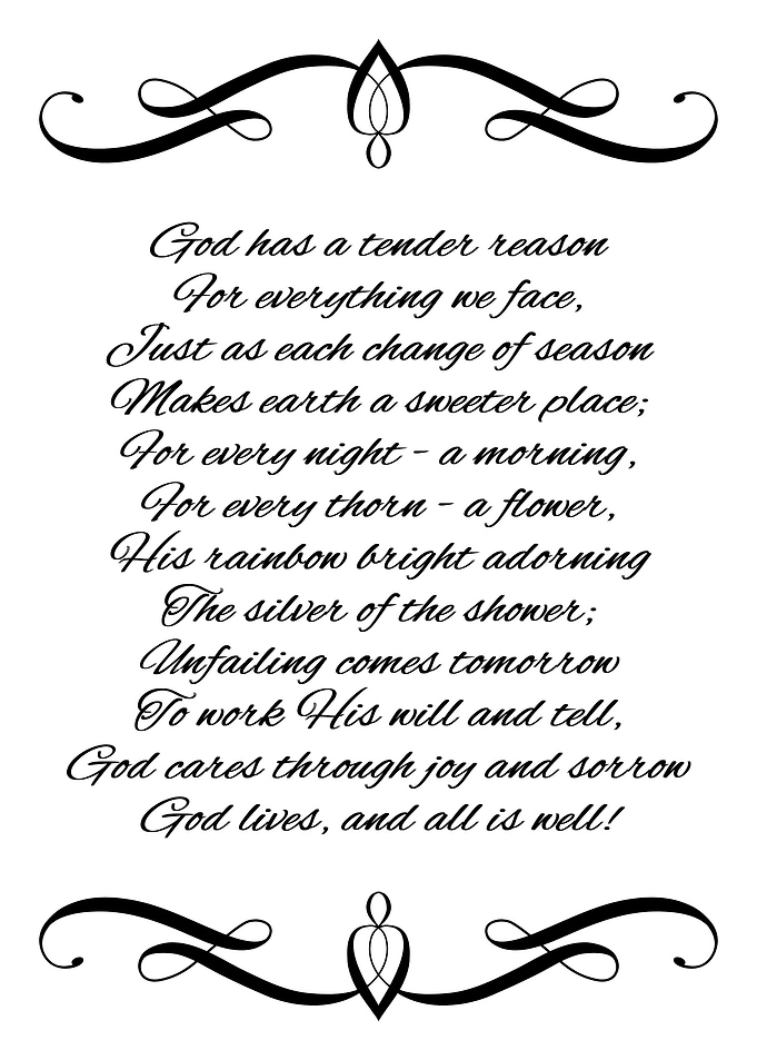 Tender Reason All Is Well