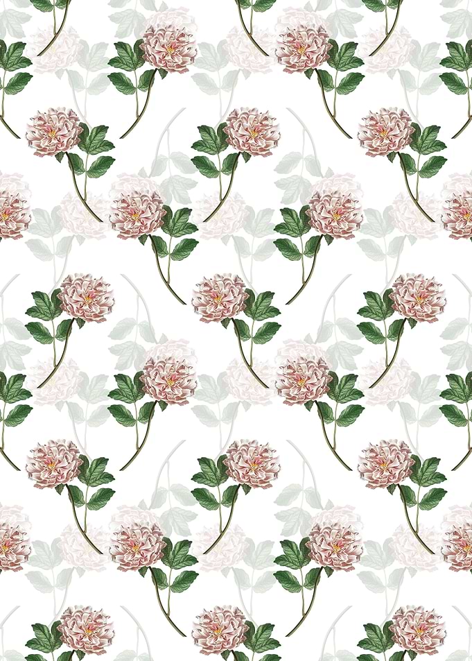 Floral Tree Peony Pattern