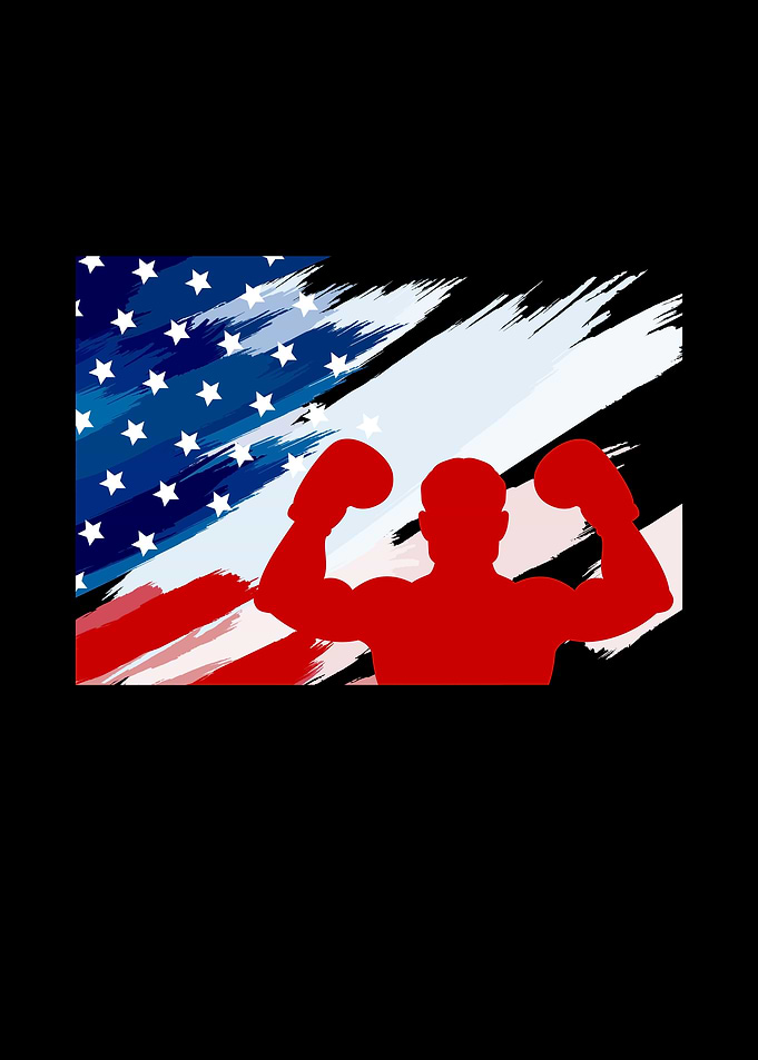 Boxer USA Flag