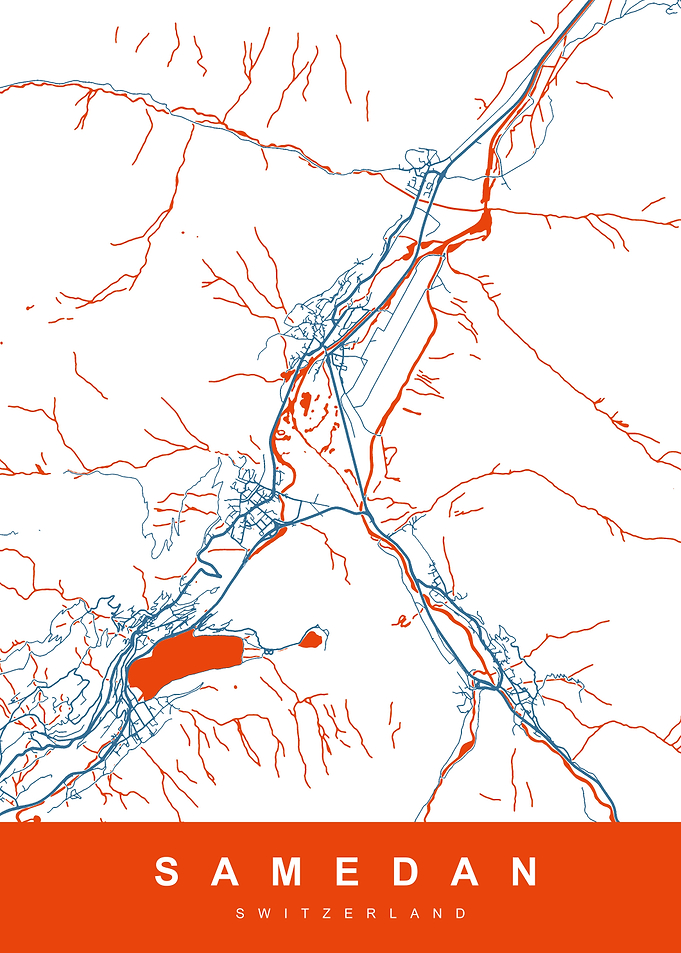 SAMEDAN Map SWITZERLAND