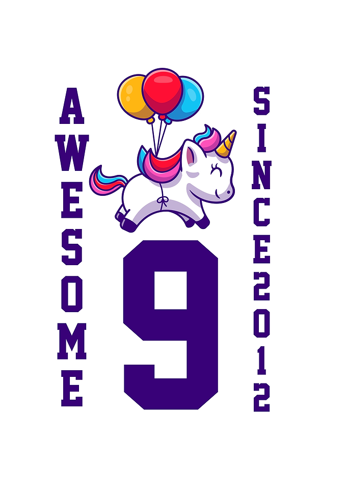 Awesome Since 2012 Unicorn