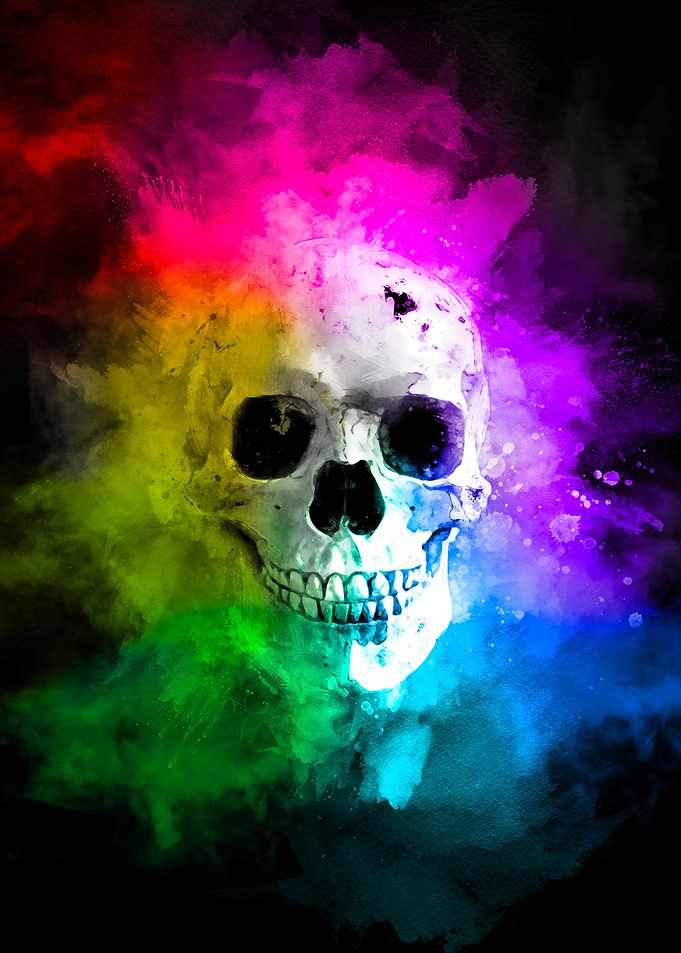 Rainbow Happy Pirat Scull