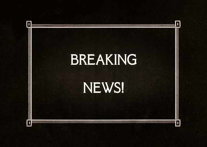 Intertitle breaking news