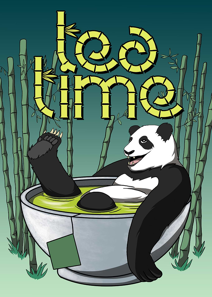 Tea Time Panda