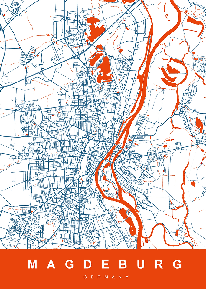 MAGDEBURG Map GERMANY