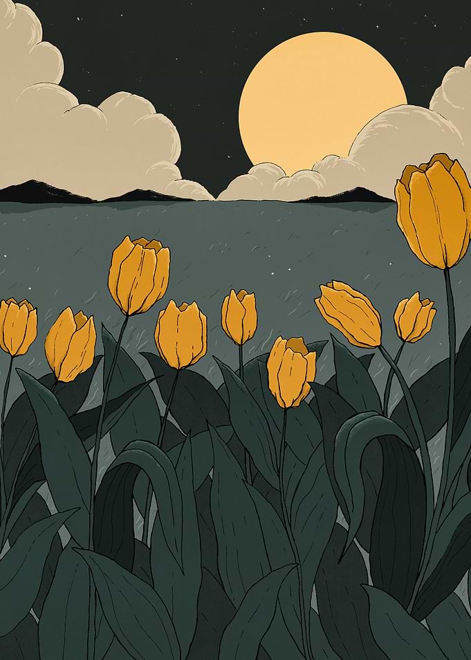 Moody Tulips
