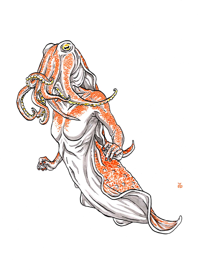 Cuttlefish mermaid