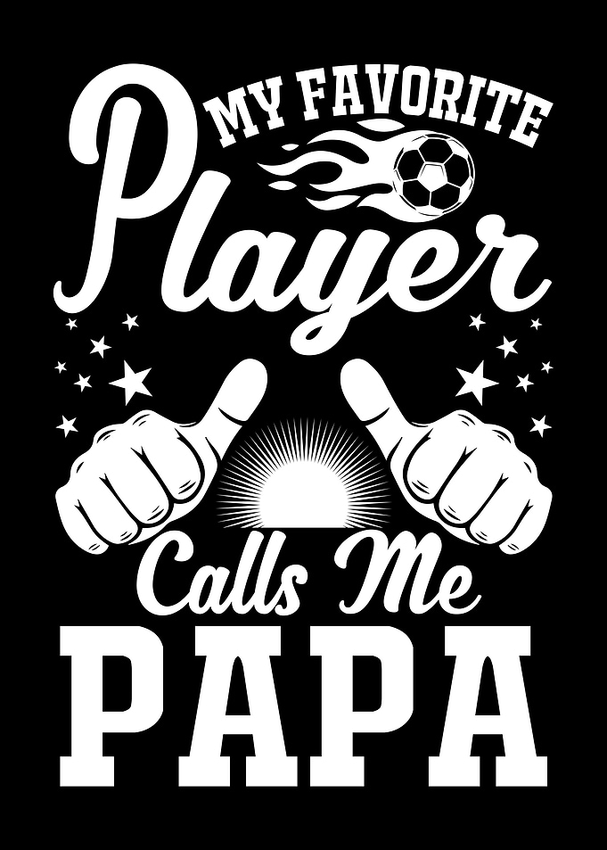Kids Soccer Player Father
