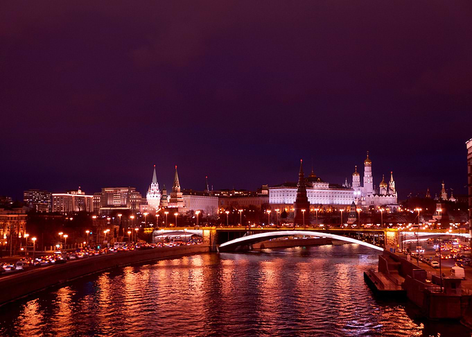 Night landscape of the kre