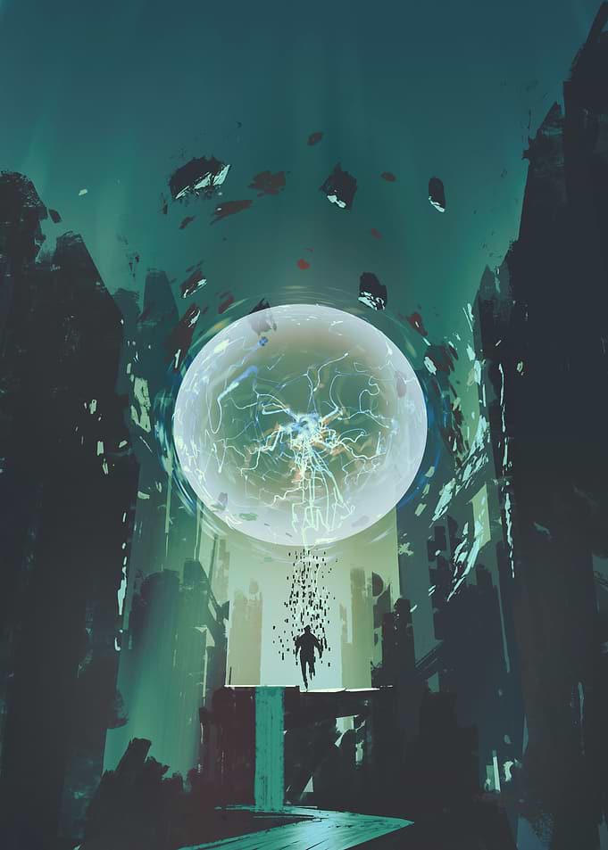 big electrified sphere