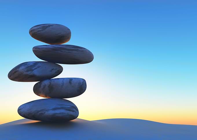 Stones in perfect balance