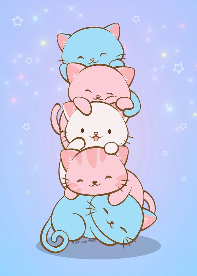 Transgender Pride Cats