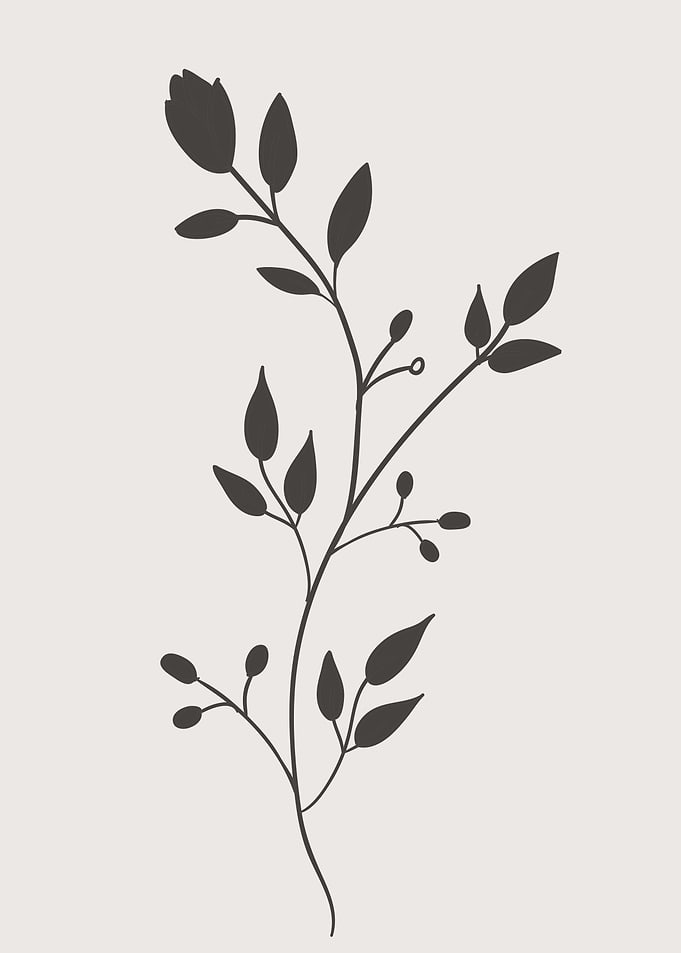 Floral Botanical leaves