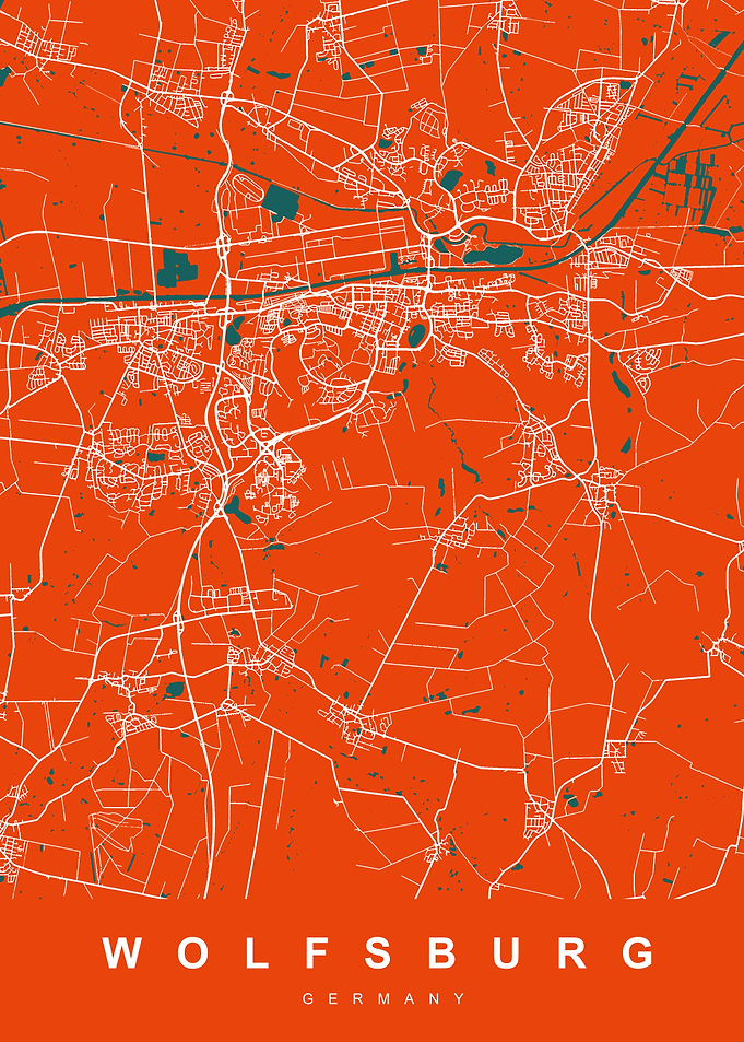 WOLFSBURG Map GERMANY