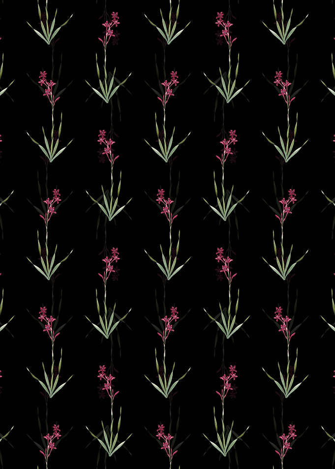 Floral Bugle Lily Pattern