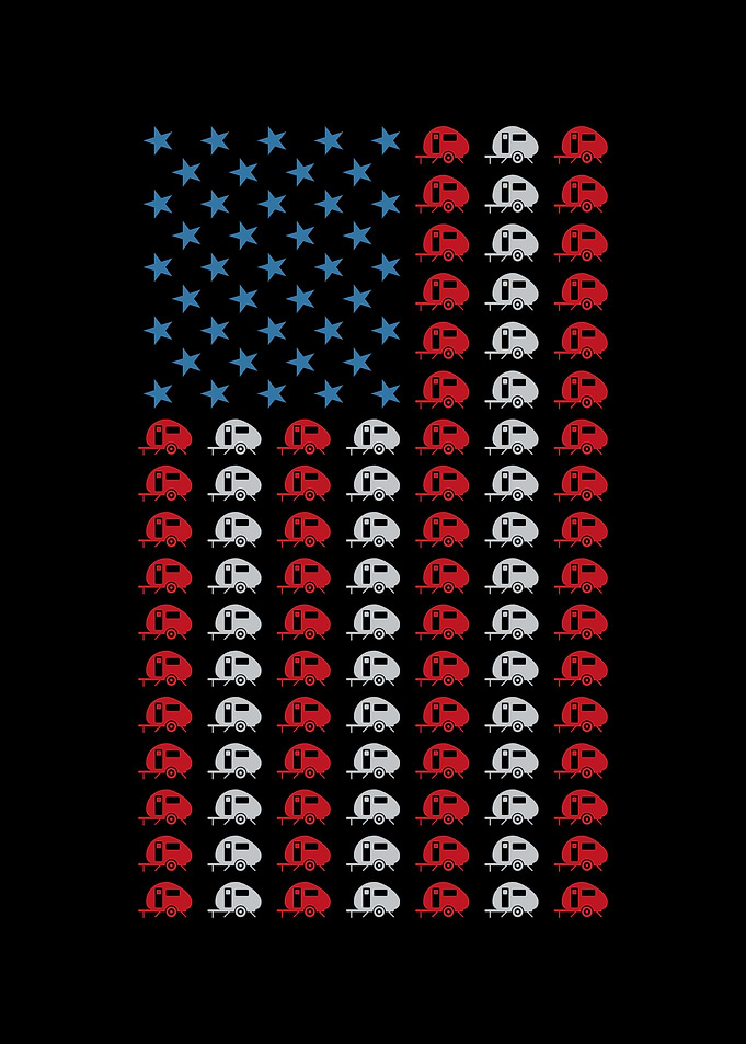 Caravan American Flag