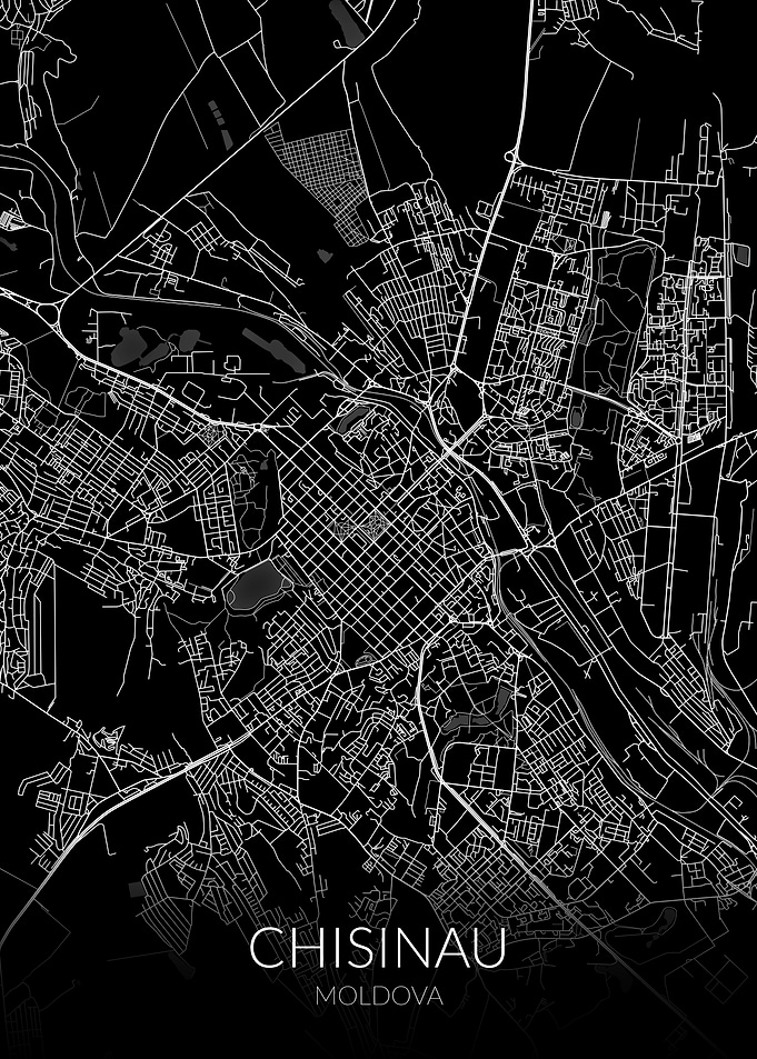 Chisinau Map Black