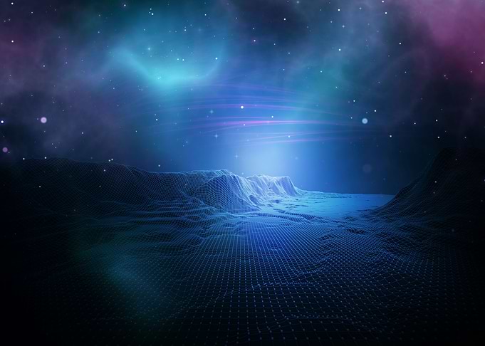 3d abstract space
