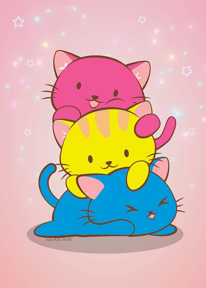 LGBTQ Pansexual Pride Cats