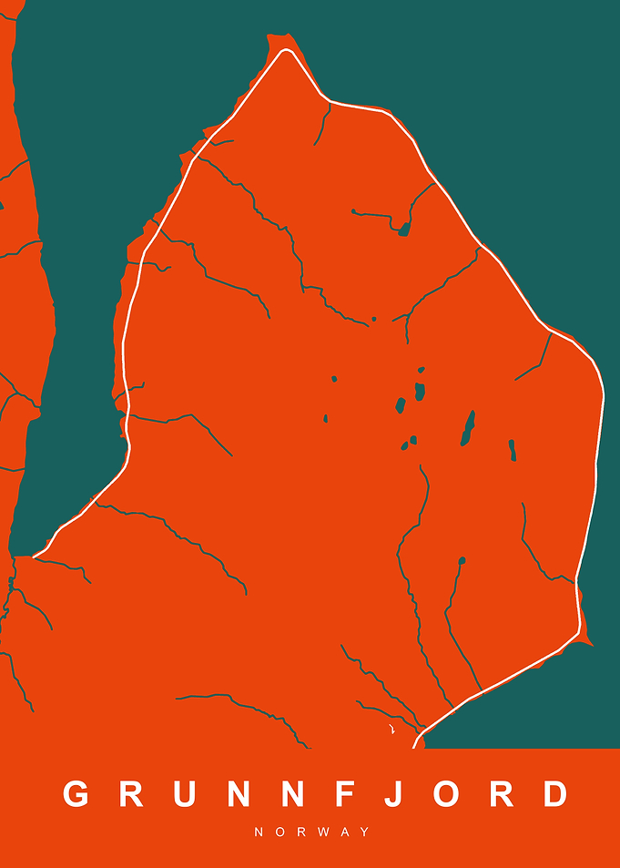 GRUNNFJORD Map NORWAY