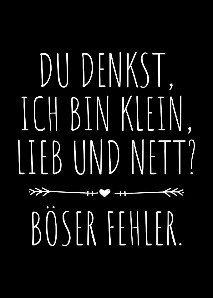Klein Lieb Nett Fehler