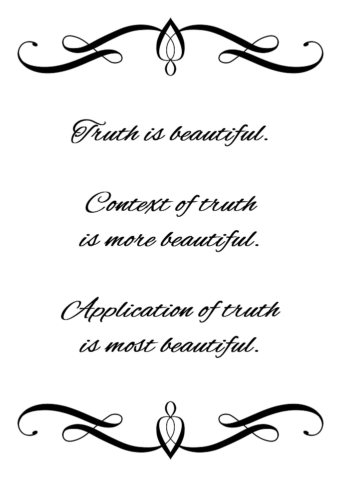 Beauty of Truth