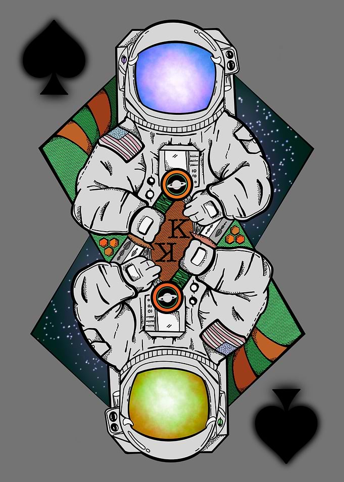 King of spades astronaut