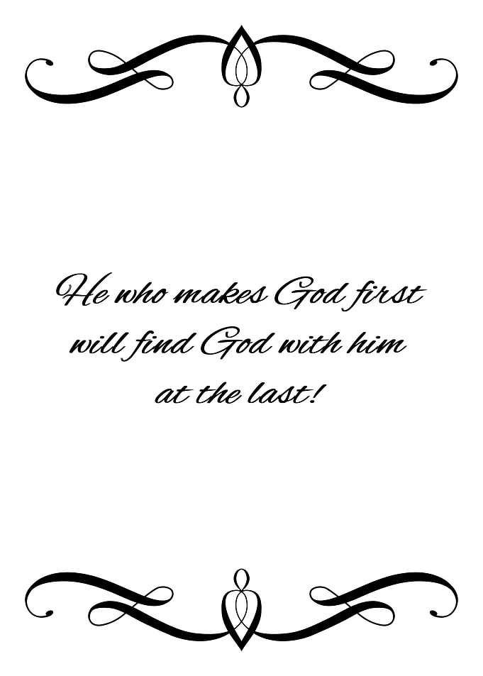 Put God First ODB