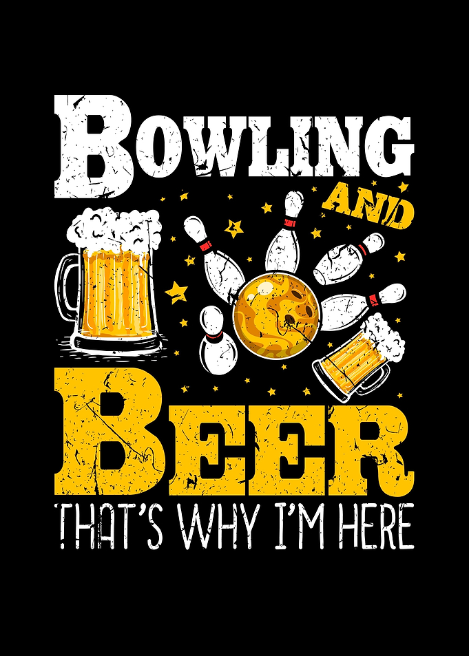 Bowler Funny Beer Bowling