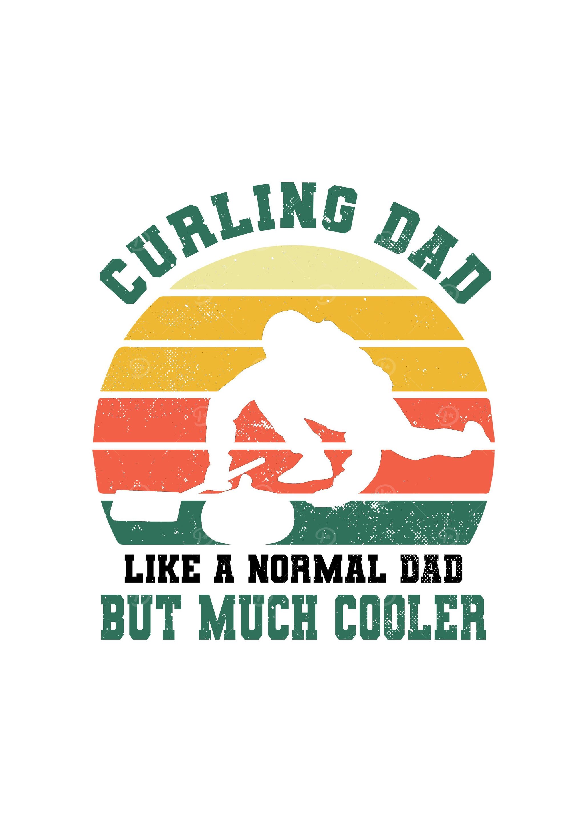 Curling Dad Winter Sports