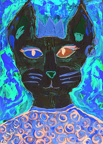 Cartoon cat
