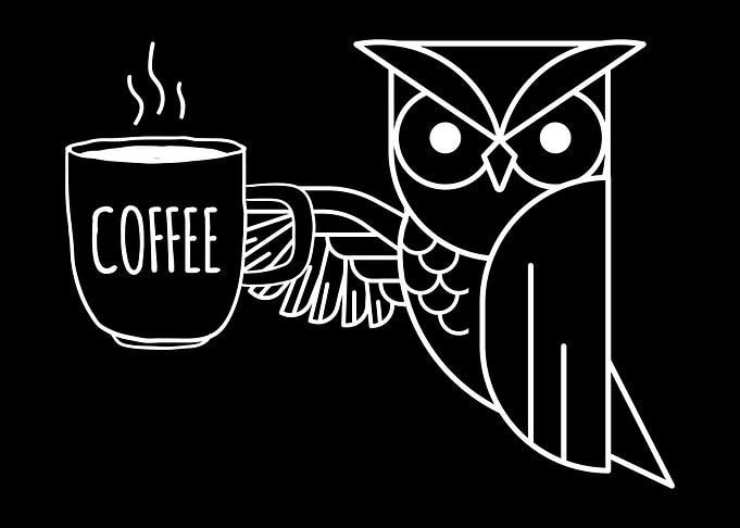 Minimalistic Owl Coffee