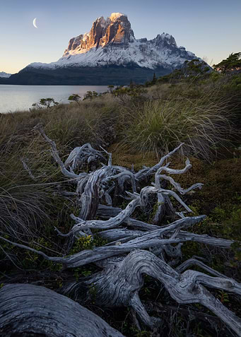 Moonrise in Patagonia