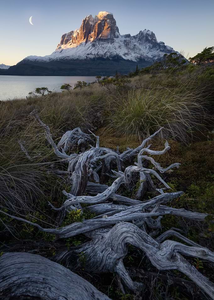 Moonrise in Patagonia