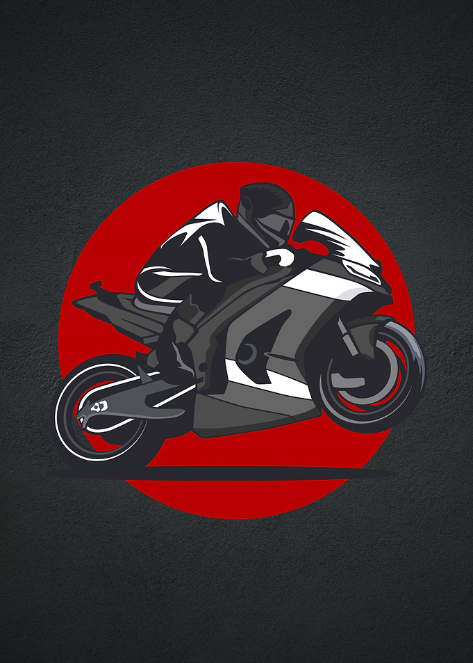 superbike illustration art