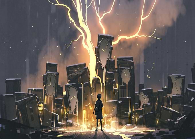 the clock lightning