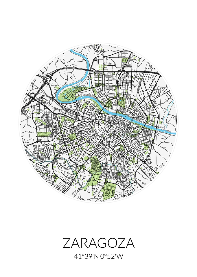 Zaragoza Circle City Map