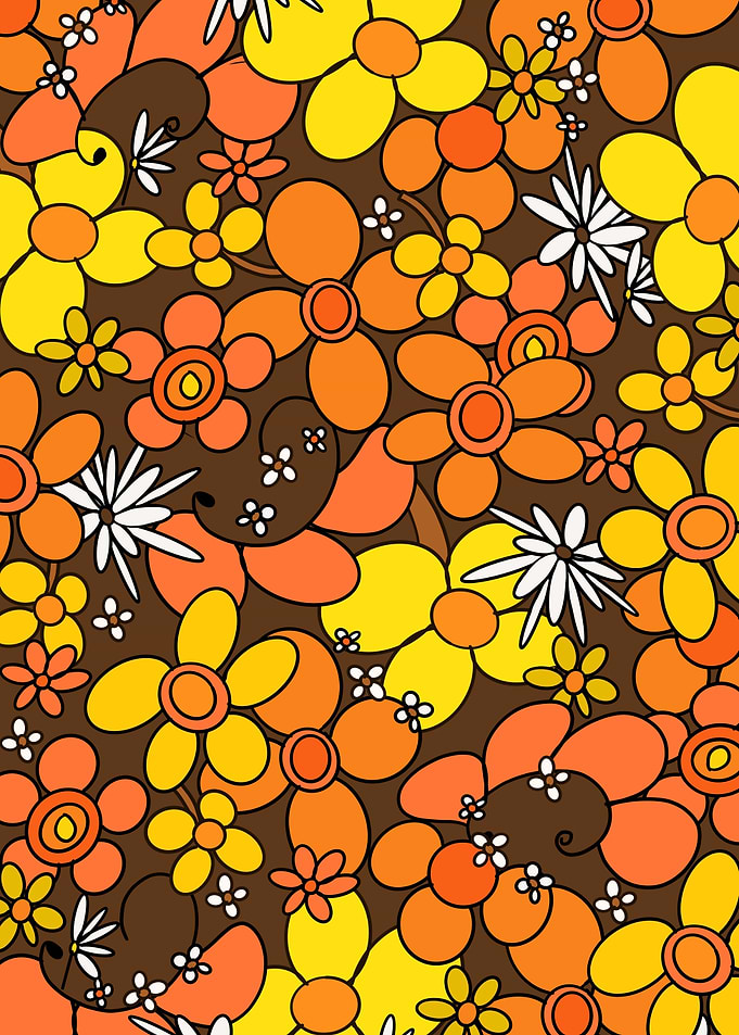 70s Retro Flower Glam 1